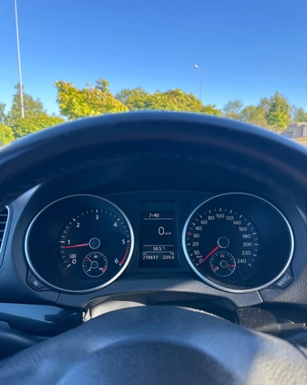 Volkswagen Golf cena 25500 przebieg: 210585, rok produkcji 2010 z Częstochowa małe 277